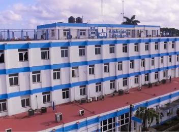 Vista aérea del edificio