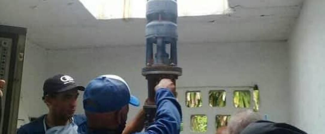 Trabajos realizados por la Brigada de Electromecánica de la Empresa Aguas de La Habana