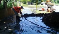 Brigada de la Base de Saneamiento Oeste de la Empresa Aguas de La Habana.